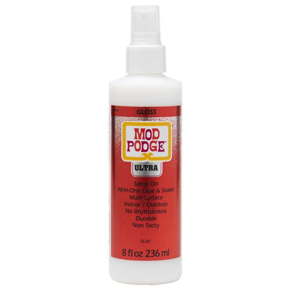 Plaid Mod Podge Ultra Spray Adhesive 8-oz Gloss - Quick Dry, Non
